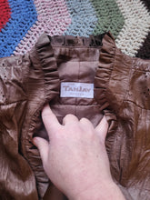 Load image into Gallery viewer, Hanged Man Fake Leather Frilly Bomber