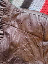 Load image into Gallery viewer, Hanged Man Fake Leather Frilly Bomber