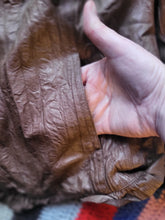 Load image into Gallery viewer, Hanged Man Fake Leather Frilly Bomber