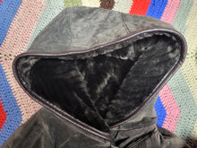 Load image into Gallery viewer, Oversized Hooded Leather Metallic Star Jacket