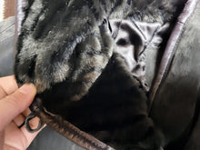 Load image into Gallery viewer, Oversized Hooded Leather Metallic Star Jacket