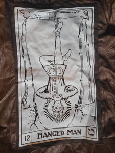 Hanged Man Fake Leather Frilly Bomber