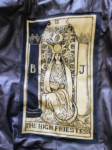 Bat Wing Leather Metallic High Priestess Jacket