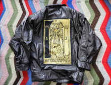 Load image into Gallery viewer, Bat Wing Leather Metallic High Priestess Jacket
