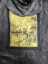 Load image into Gallery viewer, Oversized Hooded Leather Metallic Star Jacket
